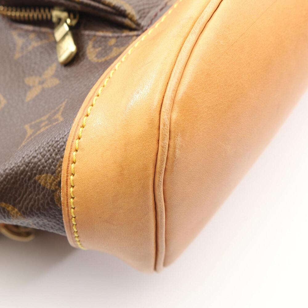 LOUIS VUITTON Brown Monogram Leather Backpack - Picture 6 of 12